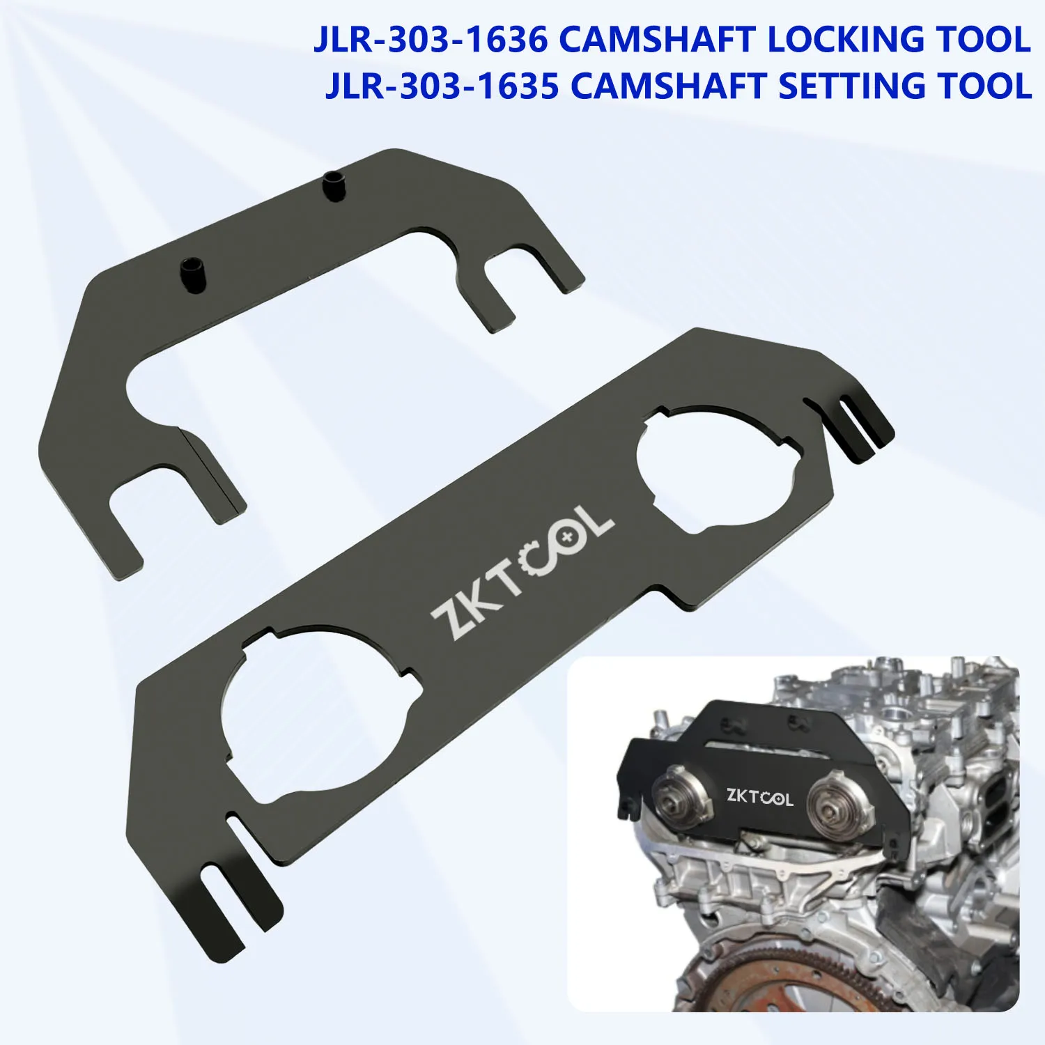 Suitable for new Jaguar Land Rover Evoque gasoline engine 2.0t 2.0 i4 engine timing tool camshaft lock JLR-303-1636 JLR-303-1625