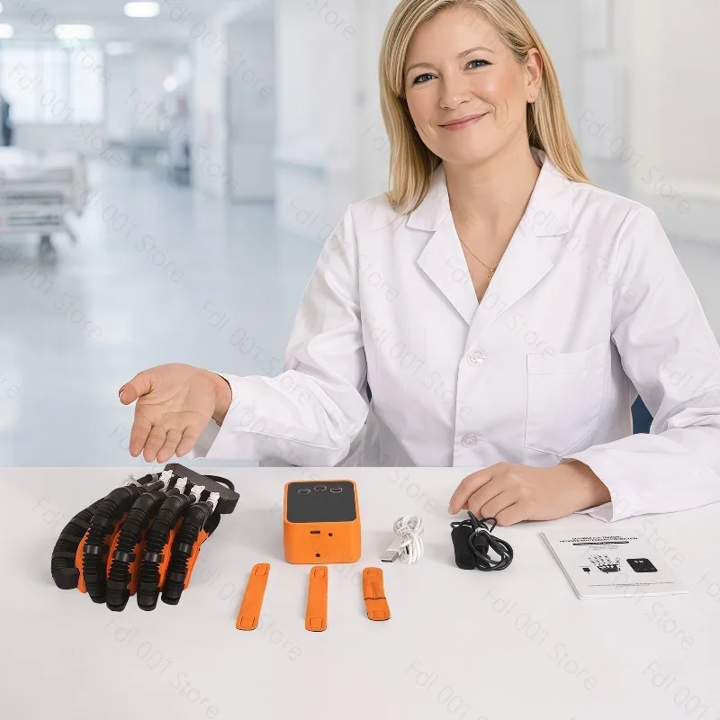 Plug‑in Robotic Rehabilitation Glove Stroke Hemiplegia Hand Function Finger Training Device