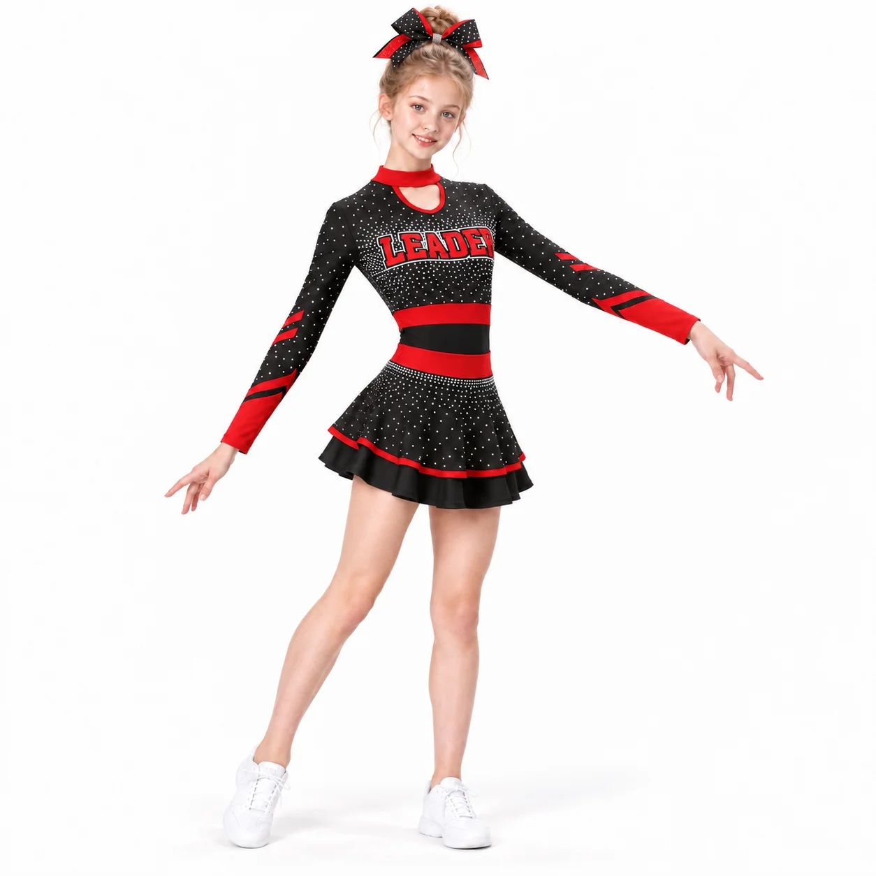 Sparkly Rhinestone Cheerleadin - đánh giá và giá Women'S Red Formal Wear