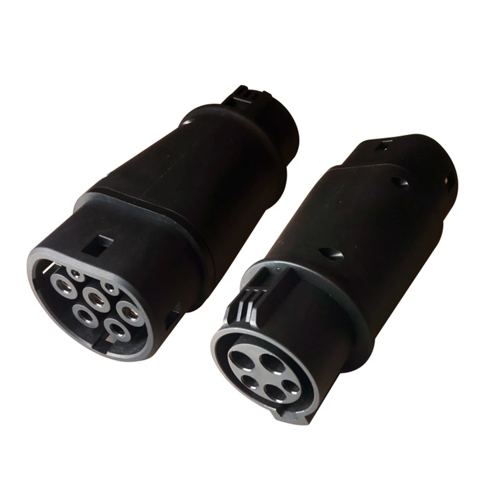 

Electric Vehicle Charging Adapter Barrel 32A EV Charger Connector Type 1 to Type 2 SAE j1772 to IEC62196