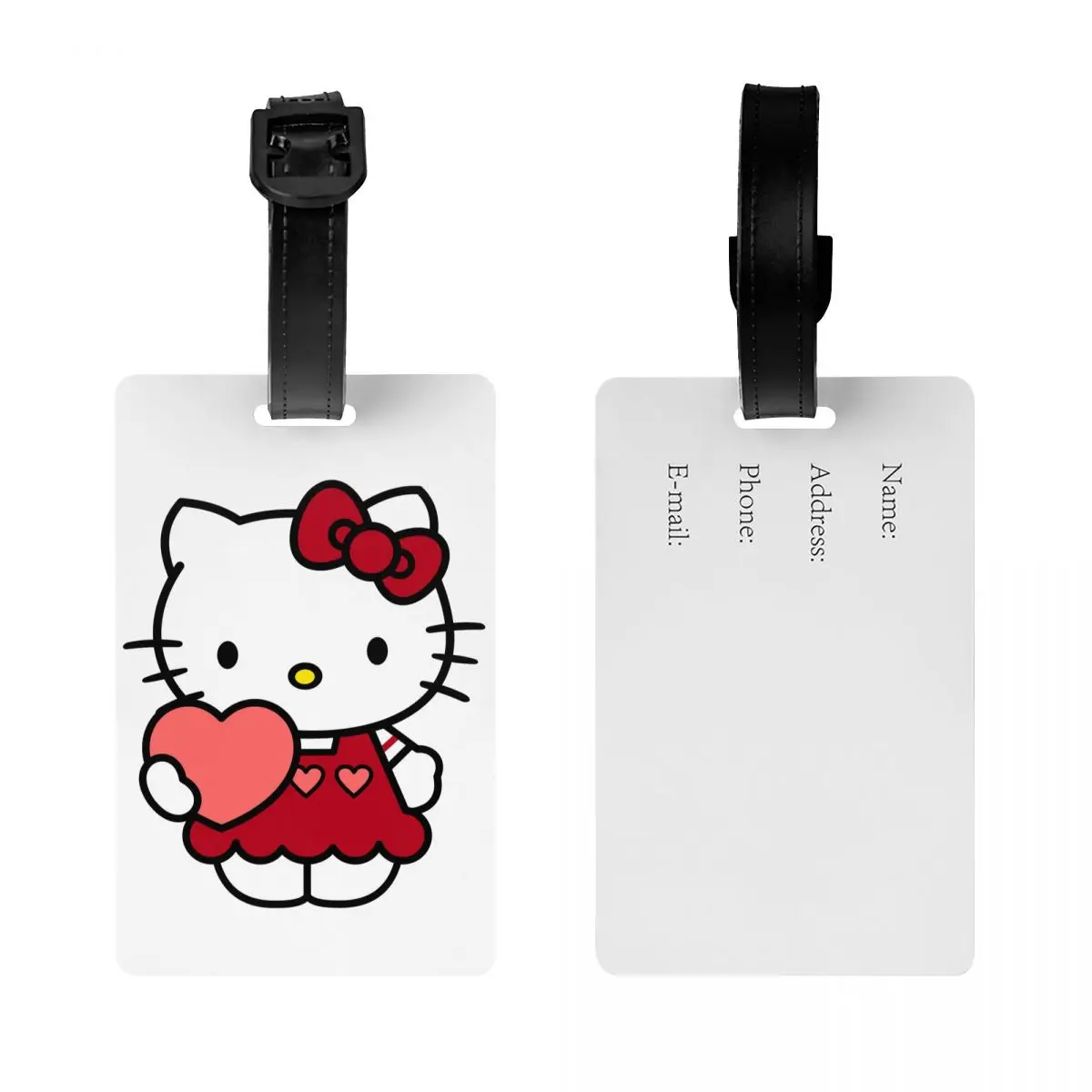 Etichetta per bagagli personalizzata Sanrio Hello Kitty protezione per la Privacy etichette per bagagli etichette per borse da viaggio valigia