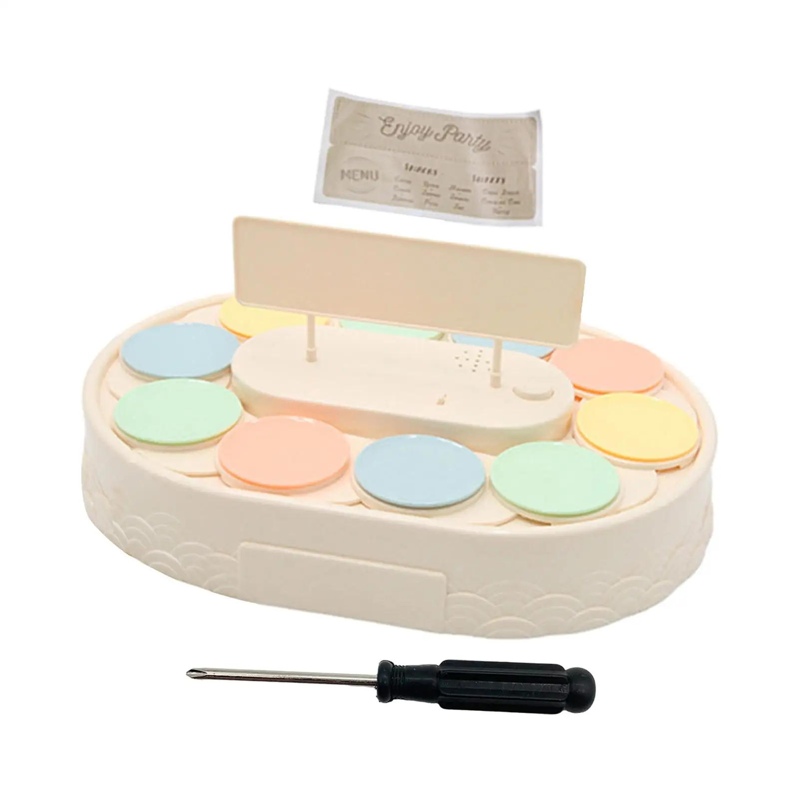 Automatic Rotating Plates Carousel Cupcake Holder Swing Tray Turntable Cupcake Display Stand for Bakery Banquet Event Wedding