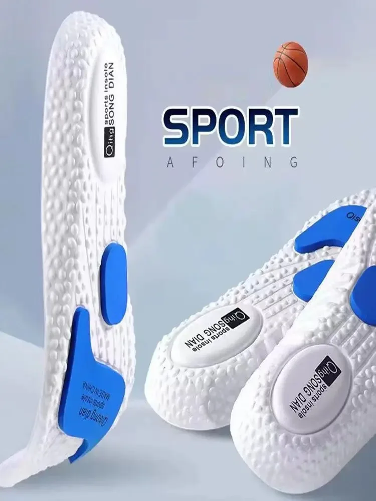 Esporte Palmilhas para Pés Macio Absorção de Choque Insere Modelo Ortopédico Fasciíte Plantar