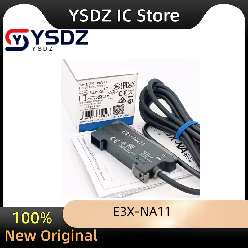 1 unidade/lote! Sensor Interruptor Amplificador de Fibra Óptica, 100% Original, em estoque, E3X-NA11, Novo
