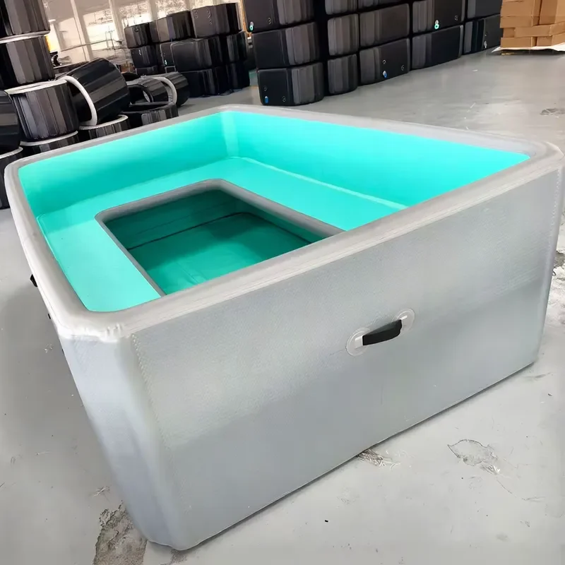 for DWF Inflatable Swimming Pool Large Family Backyard Water Play Center with Seats Custom Portable Above Ground Paddling
