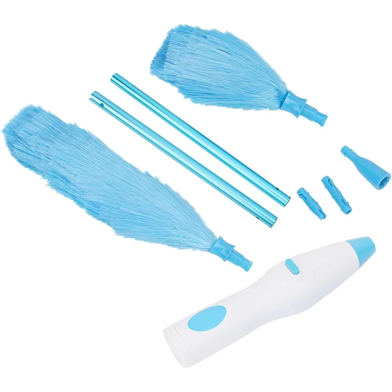 B15C Household Electric Dust Duster 360 Degree Rotation Large Handle Dust Collector Dust Cleaning Brush Dust Removal Tool