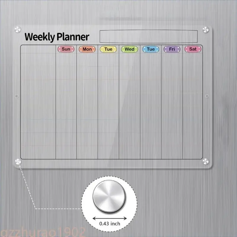 

97QB Clear Acrylins Calendar Planner Planger Board Board Board Poard