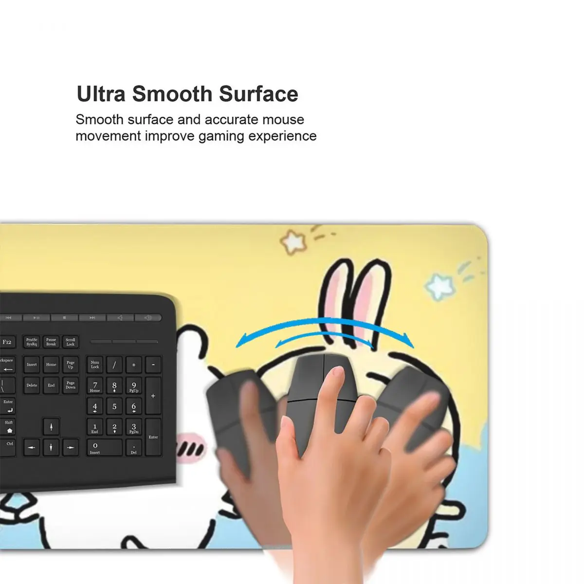 C-Chiikawas Alas Mouse Besar Alas Mouse Keyboard Komputer Alas Meja Laptop PC Gamer Alas Meja Aksesori Kantor