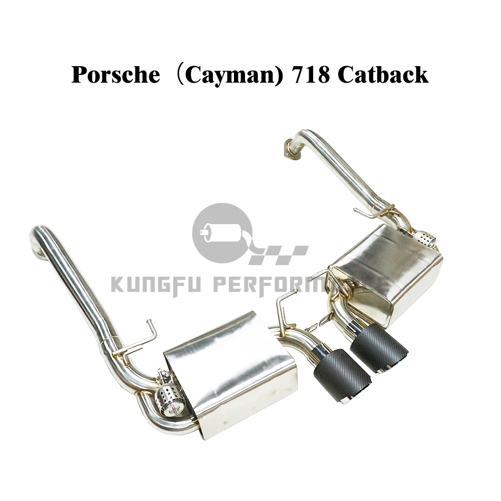 

KUNGFU PERFORMANCE Stainless Steel 304 High Quality Exhaust System For POR SCHE 718 Boxster Cayman 2.0T 2016-2019 Catback