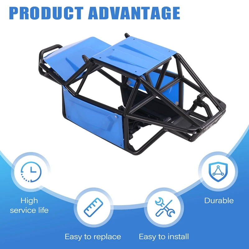 Rock Tarantula Nylon Buggy-Body Shell Chassis Kit For 1/18 RC Crawler TRX4M Upgrade