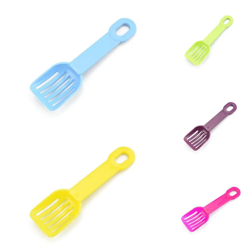 random1pc Plastic Hamster Litter Scoop Portable Sand Shovel Cleaning Tool Durable Small Pet Cage Cleaning Accessories