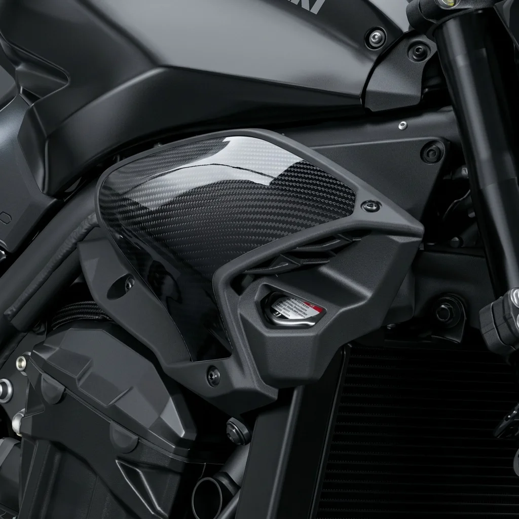 Real Carbon Fiber Frame Slider Cover For Kawasaki Z900 2024-2026 Side Falling Protection Cover