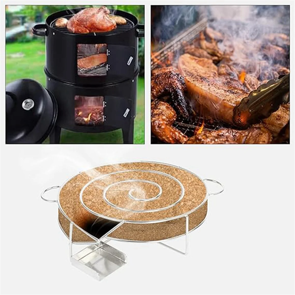 Smoking Basket Spice Rack Stainless Steel Smoking Tray Cold Smoke Generator Smoking Box Outdoor BBQ Rack (Type A) HOT