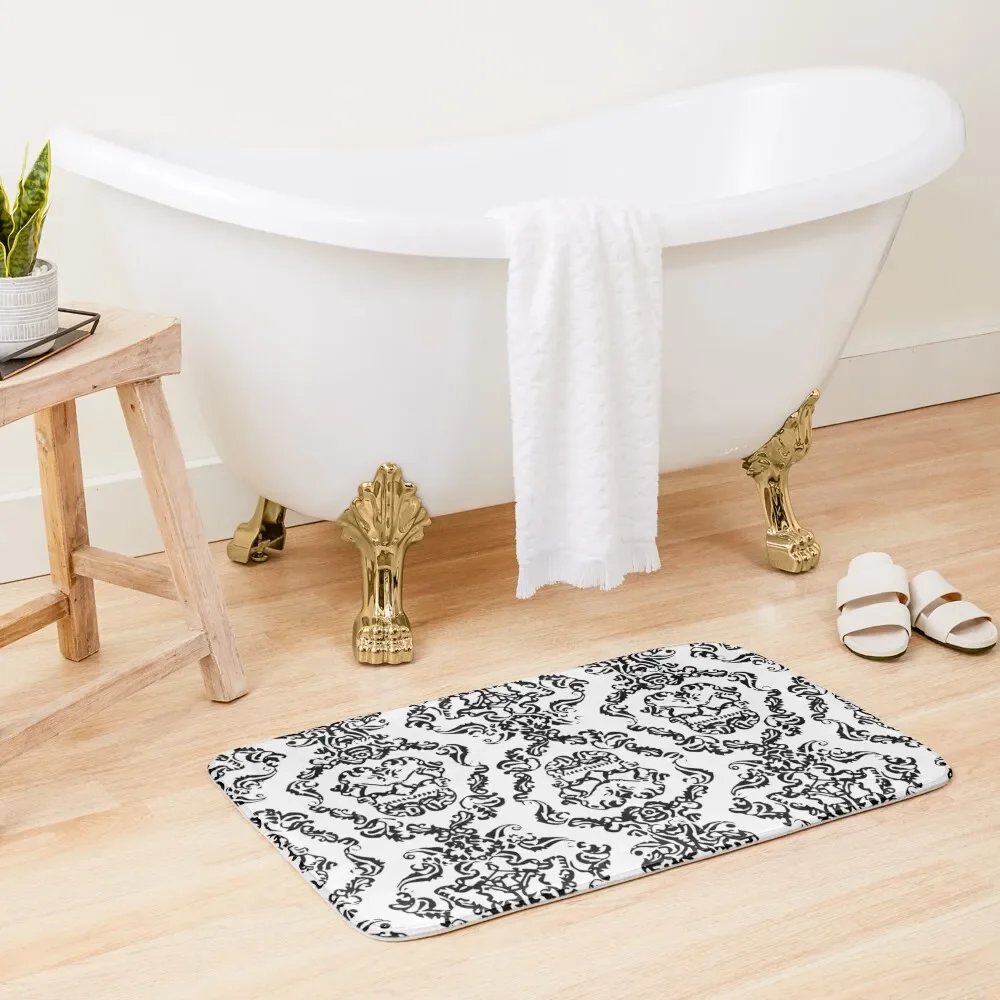 

Imperial Mural White Bath Mat Household Items Bathroom Shower Bathrooms Accessories Novelties Mat