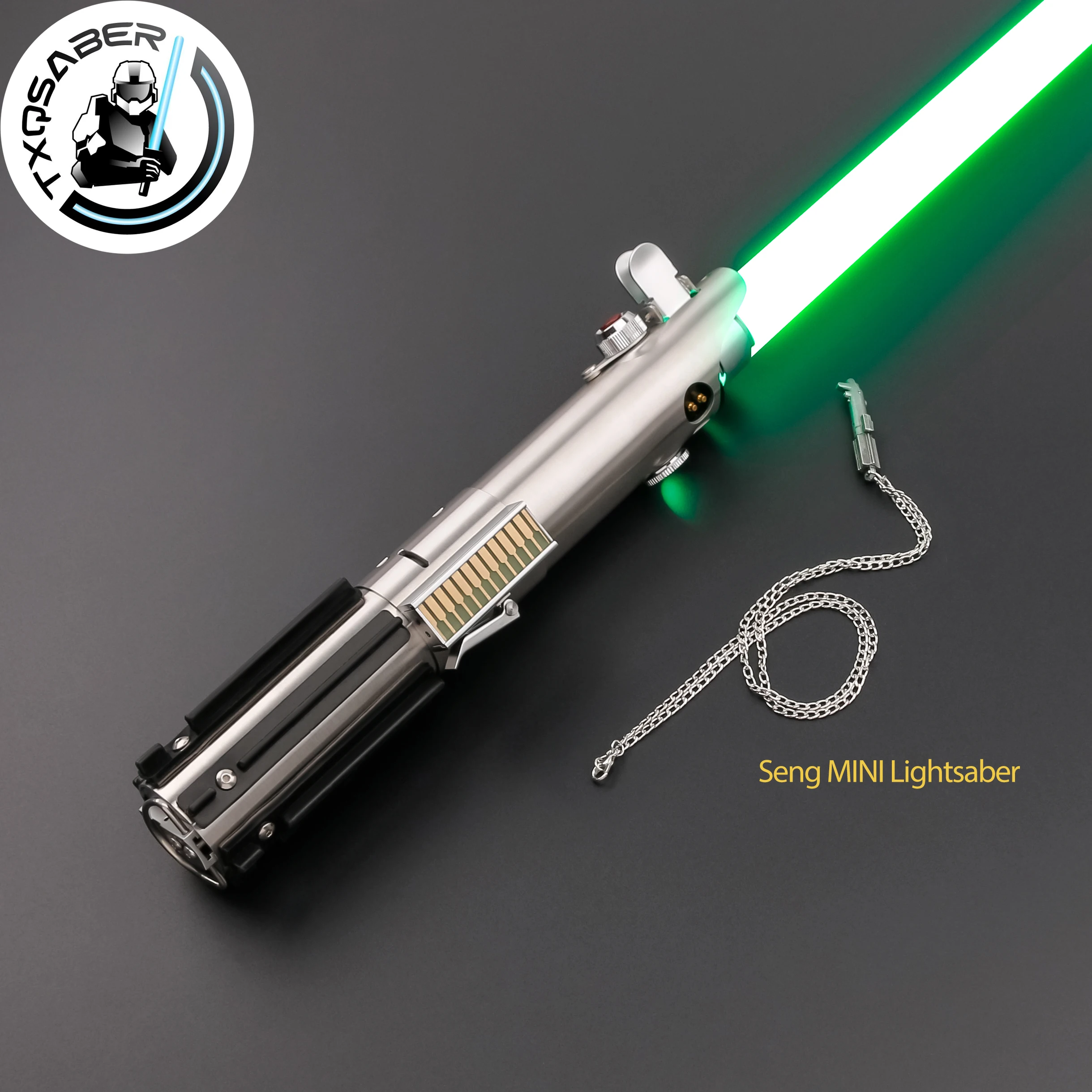 

TXQSABER Replica Lightsaber LUKE EP7 SRGB Pixel Lasersword Heavy Dueling Metal Handle FOC Blaster Light Sword for Cosplay Toys