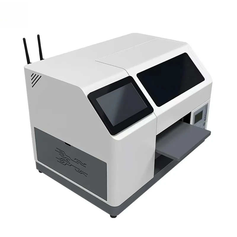 طابعة محمولة صغيرة أوتوماتيكية مقاس A5 تعمل باللمس بالأشعة فوق البنفسجية مع شاشة تعمل باللمس لأغطية الهاتف وطابعة كرات الجولف للهاتف #4