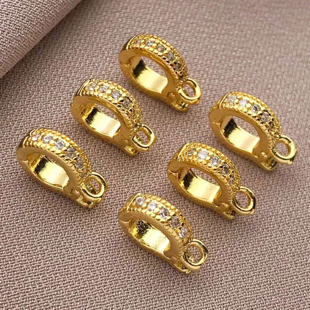 3 Stück 18K Kupferbeschichtete Echte Goldene Dicke Silberweiße Melonenkern-Schnallenanhänger, DIY Schmuckherstellungszubehör