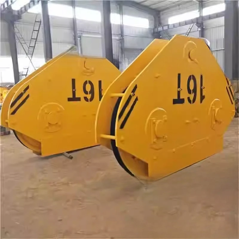 10 Tons Double Girder Crane Hook Set Semi-enclosed Fully Enclosed Cast Steel Rolling Pulley
