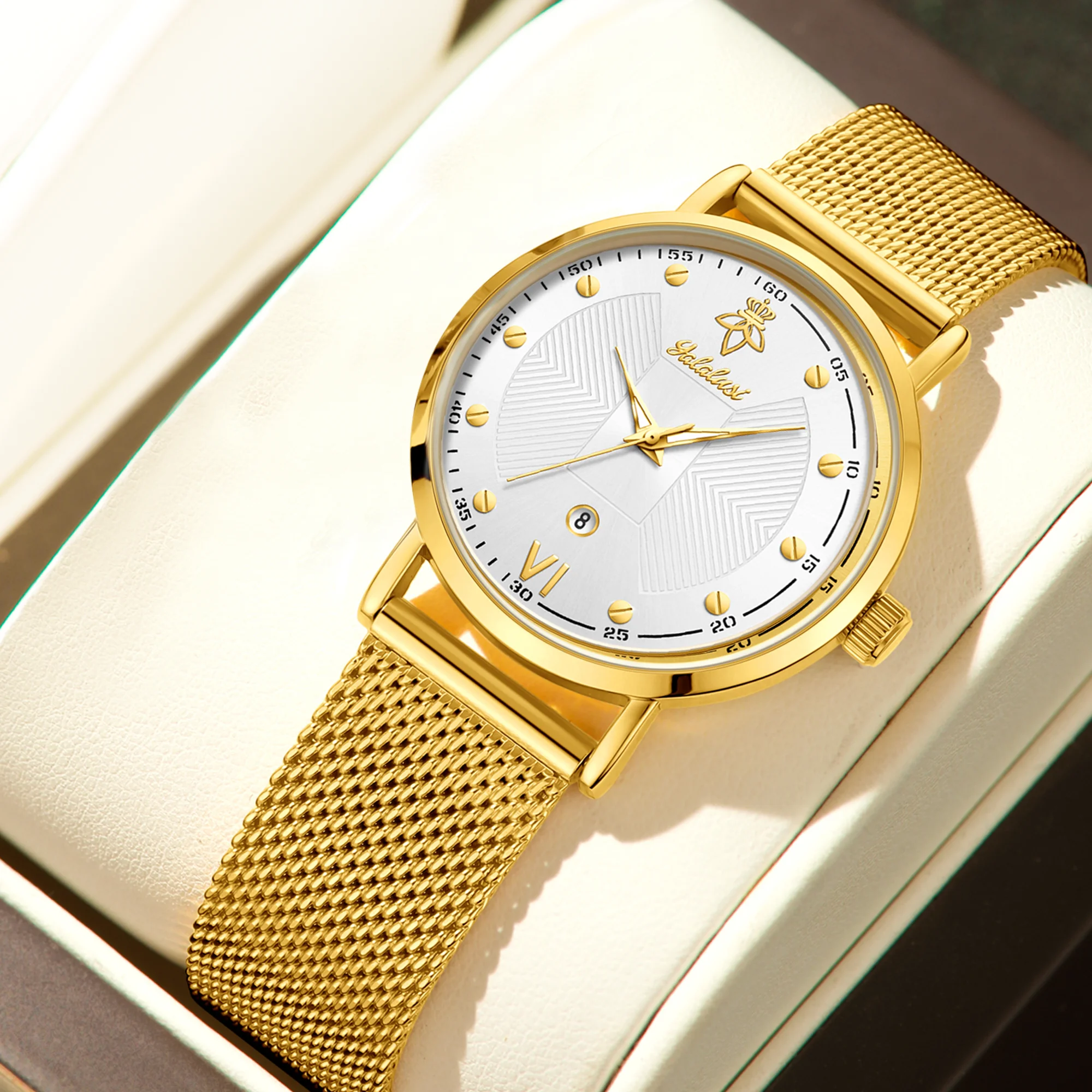 YaLaLuSi Stylish Large-Dial Watches for Men and Women: Minimalist Quartz Couple’s Watches for the Workplace Reloj