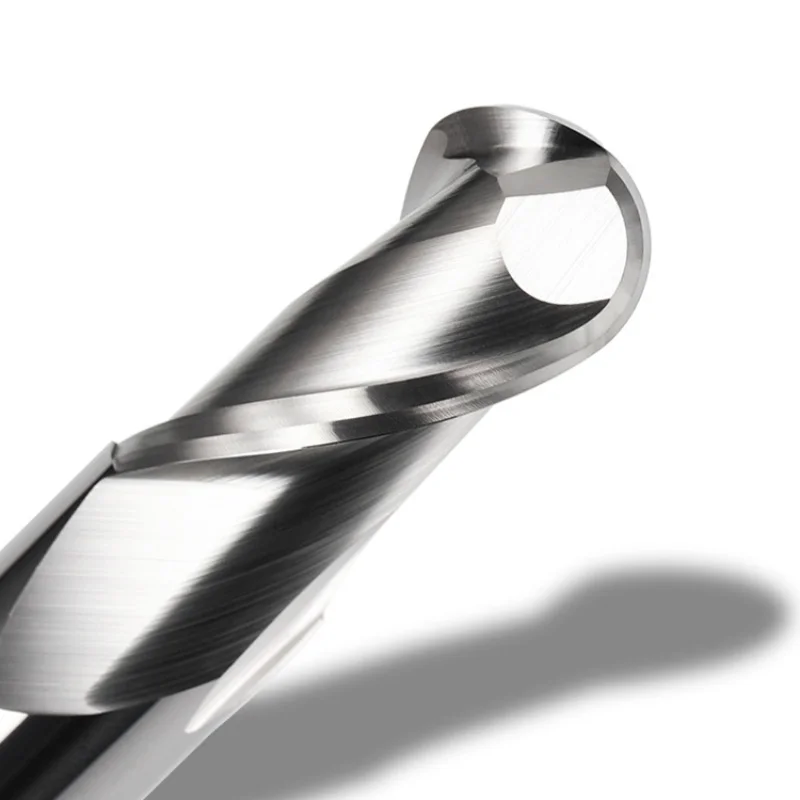 1PCS 2 Flute Cutting HRC55 R0.5-R6mm Aluminium Copper Machining CNC Sprial Bit Milling Cutter Ball Nose End Mill