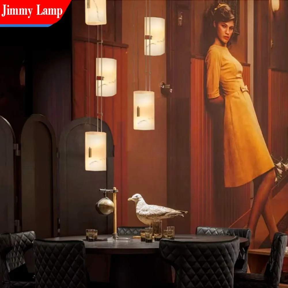 

Jimmy Designer Modern LED Marble Pendant Lights Luxury for Living Room Study Bedroom Bedside Restaurant Interior Decor