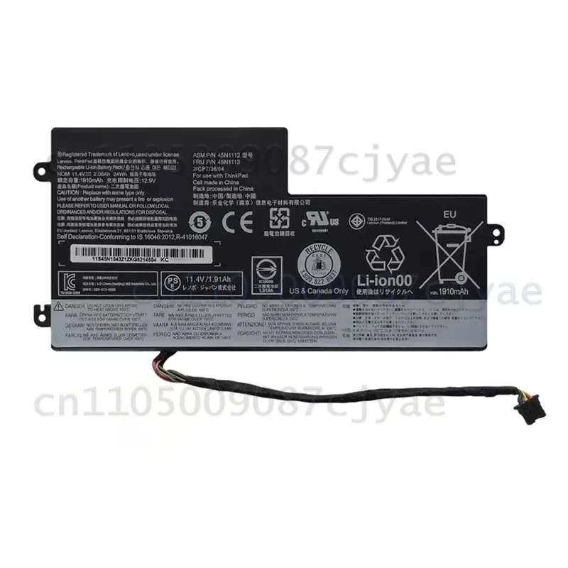 Power Supply Battery 45N1112 45N1113 Laptop Battery for Lenovo ThinkPad T440 T450 X240 X250 X260 X270
