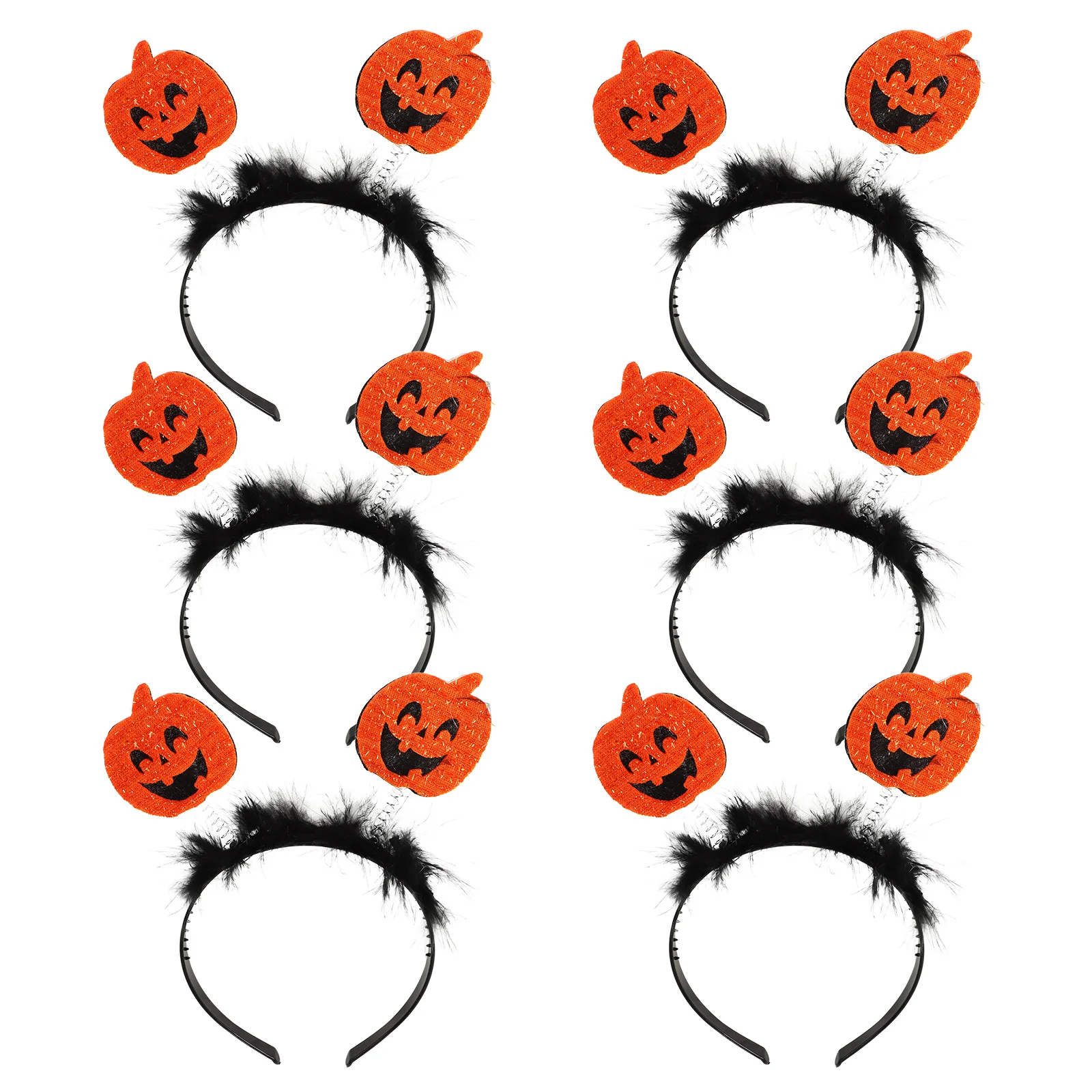 6 قطع من عصابات الرأس للهالوين على شكل يقطين، إكسسوارات شعر مضحكة للحفلات التنكرية للأطفال والنساء والفتيات، عصابات رأس للهالوين