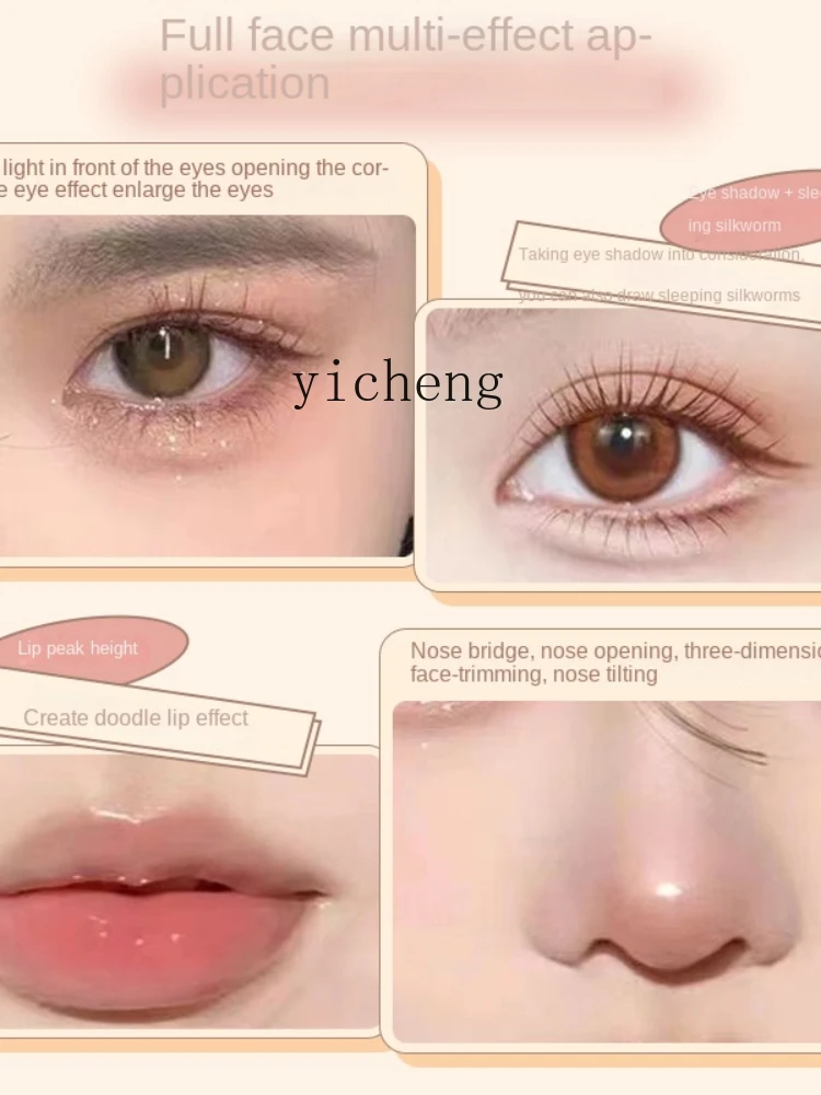 YY Matte Eyeshadow Highlight Brightening Double-Headed Eyeliner Pen Crouching Silkworm Eye Shadow Stick Makeup