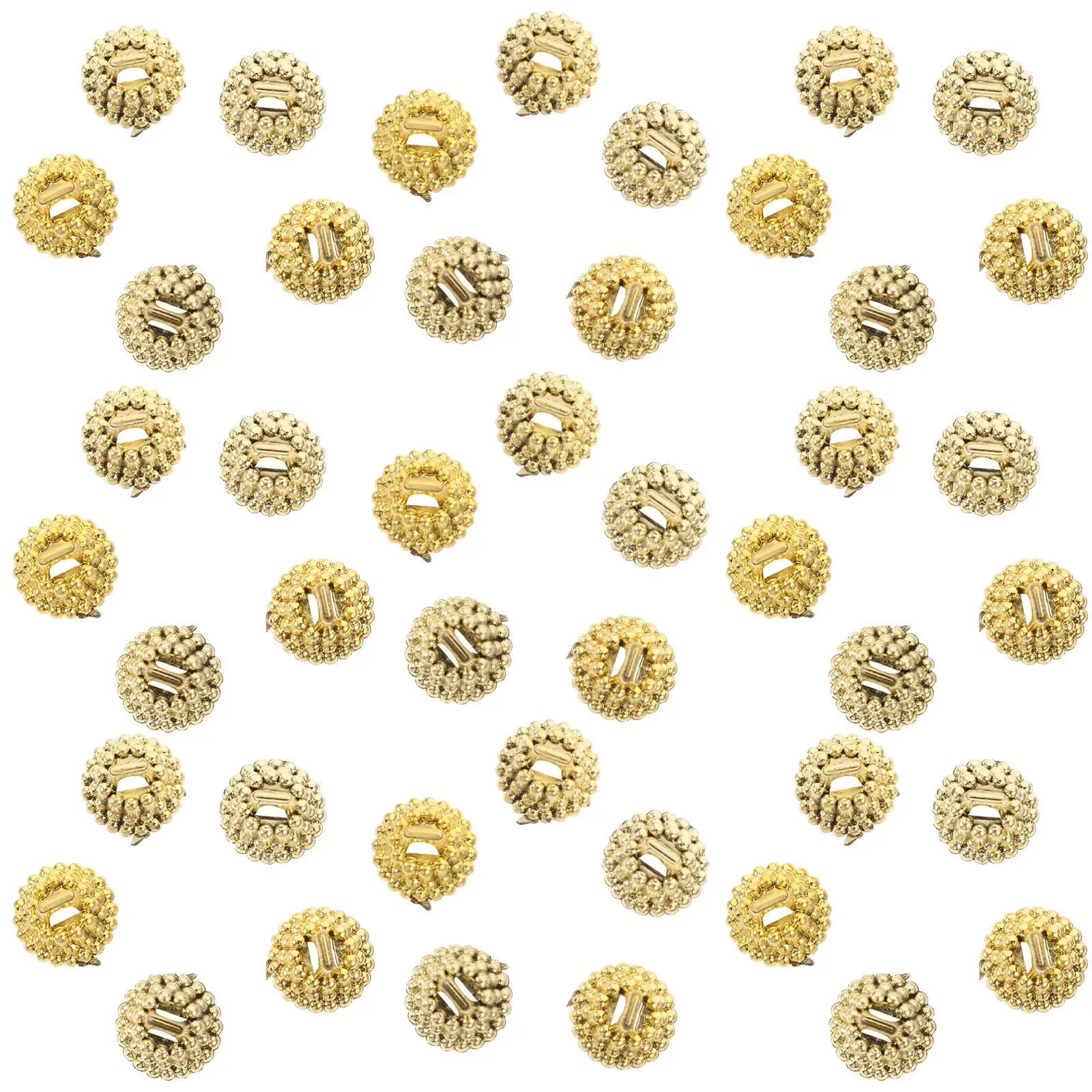 

200pcs Christmas Tops Golden Caps 1 3cm naments Decorative Plastic Pendant Caps Hat Replacement Parts Charms