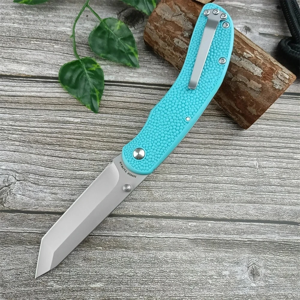 KB 5698SF الأزرق سكين جيب قابل للطي 440C شفرة ألياف النايلون مقبض التخييم في الهواء الطلق الصيد التكتيكية الدفاع عن النفس سكاكين متعددة المهام