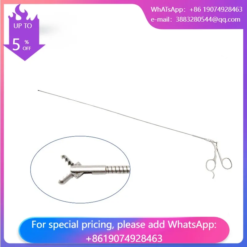 Flexible Reusable Biopsy Forceps Medical Grade Stainless Steel CE Certified Manual Power Source Instrument Basis Surgical KLF