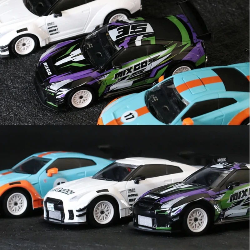 

MIX GO 1:43 Scale 2WD High Speed RC Car Remote Control Racing Mini Vehicle With Differential Gyroscope RTR Toys For Kids Adults