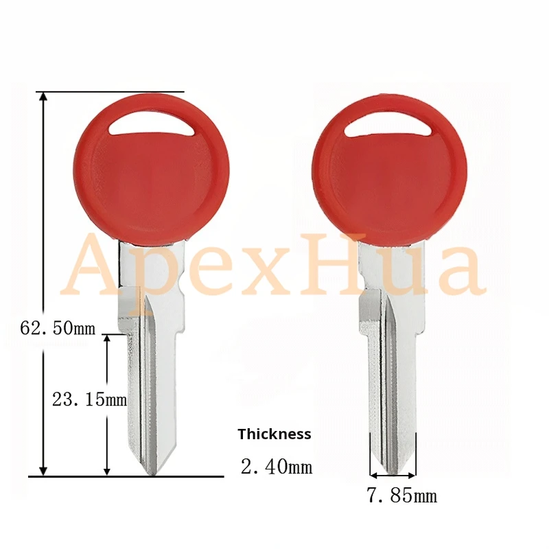 Motorcycle Key Blank With Chip Slot For KTM 1050 1190 1290 Triumph MV Agusta Replacement Key Shell