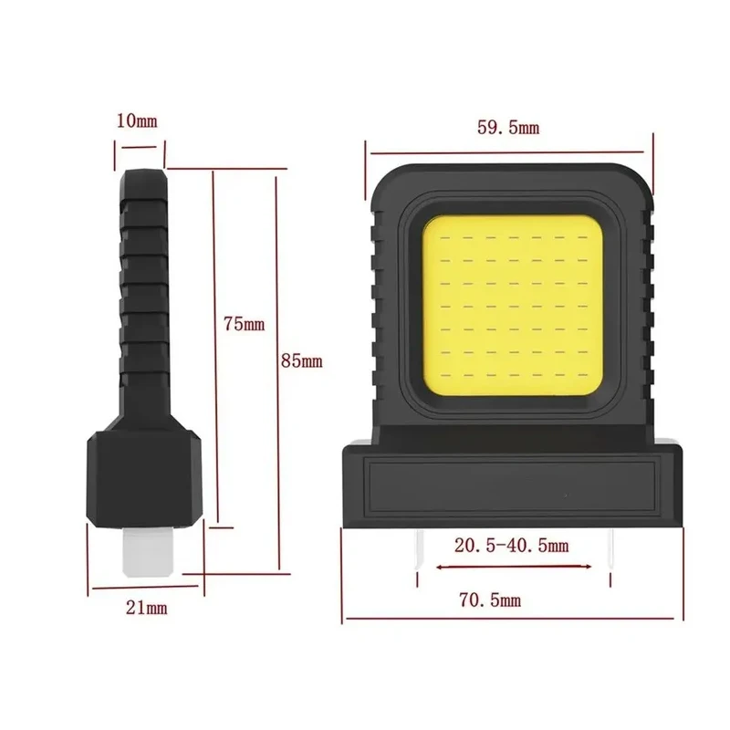 Adjustable Outdoor Searchlight LED Work Light for Makita/Milwaukee/Dewalt/Bosch 18V Lithium Battery High Brightness Work Lamps