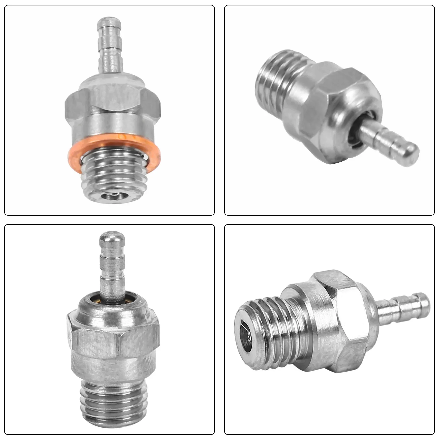 

2pcs N3 N4 #3 #4 Hot Spark Glow Plug Replace OS for Traxxas Kyosho HSP HPI Redcat 1/8 1/10 RC Nitro Engines Car Truck Buggy