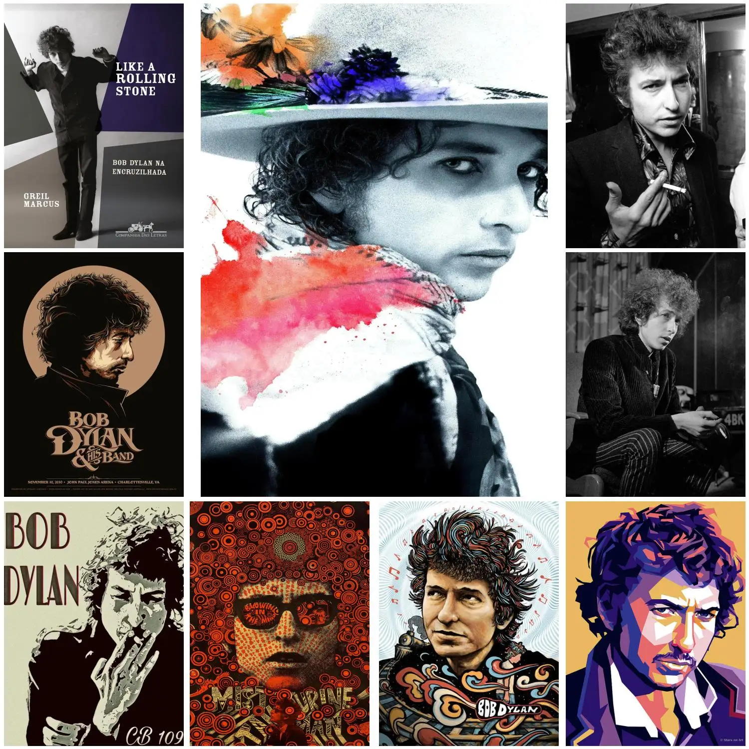 bob dylan  Poster Decorative Painting Canvas Poster Gift Wall Art Living Room Posters Bedroom Painting