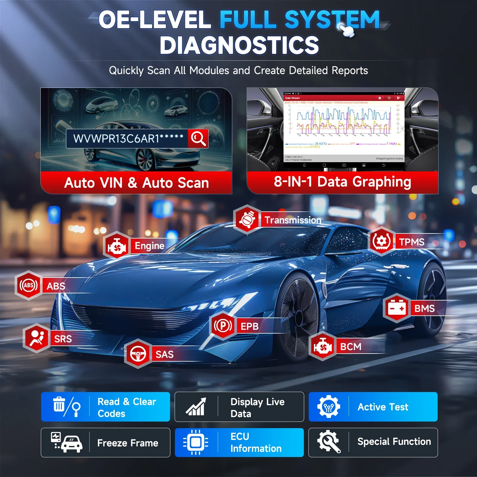 LAUNCH OBD2 escáner sistema completo bidireccional ECU codificación más de 37 servicios con CANFD/DoIP/FCA X431 Pro Star herramienta de diagnóstico de coche