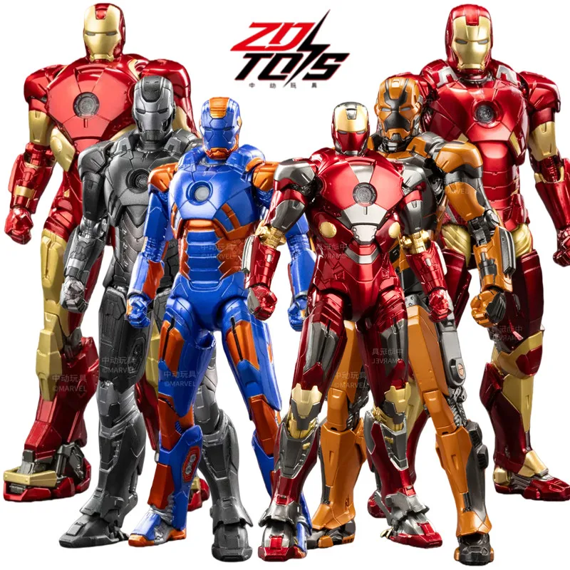 

Оригинальная коллекционная фигурка ZD Toys Iron Man 3 (MK27, MK10, MK18, MK19, MK28) Тони Старка, шарнирная модель, игрушка, подарок, масштаб 1/10