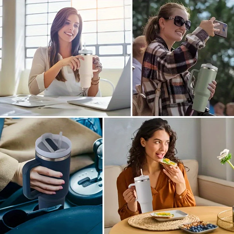 Quencher H2.0 FlowState 40oz Stainless Steel Vacuum Insulated Tumbler With Lid And Straw For Water, Iced Tea Or Coffee And More