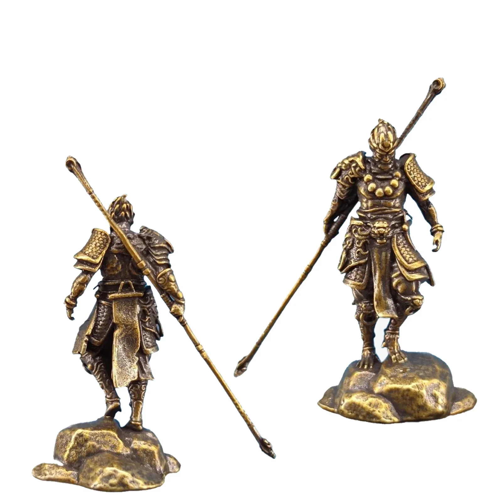 Hot 1/64 Pure Brass Model Game Black Myth Wukong Handmade Miniature Ornament Height 35mm Toys gifts for friends