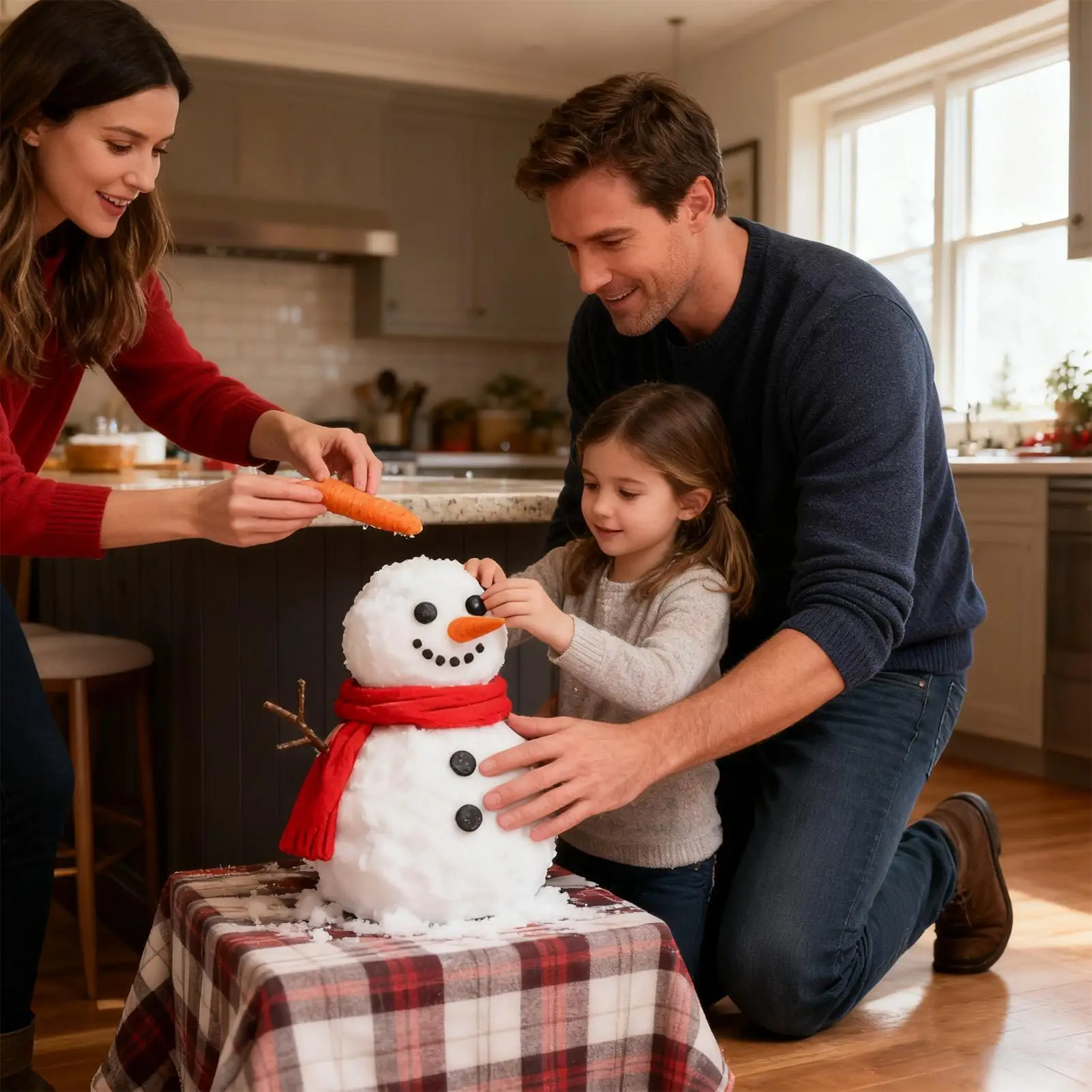 Bouw een sneeuwpop Kit Kerstversiering Grappige bouw sneeuwpop Kit Kerstknutsels voor kinderen Tieners Jongens Meisjes Familiefeest