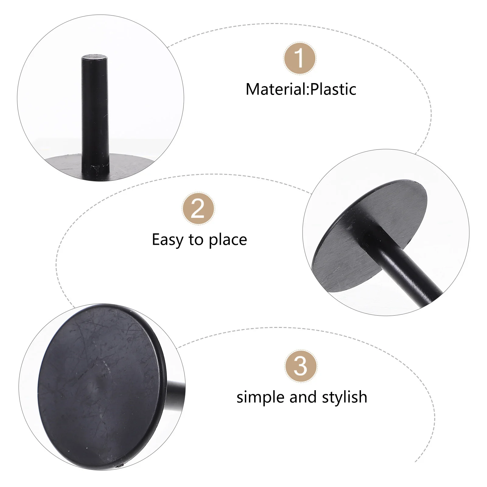 

40Pcs Plastic Duck Display Holder Sturdy Support Rack Hook Loop Fix Car Dashboard Mount Display Stand for Rubber Duck Collector