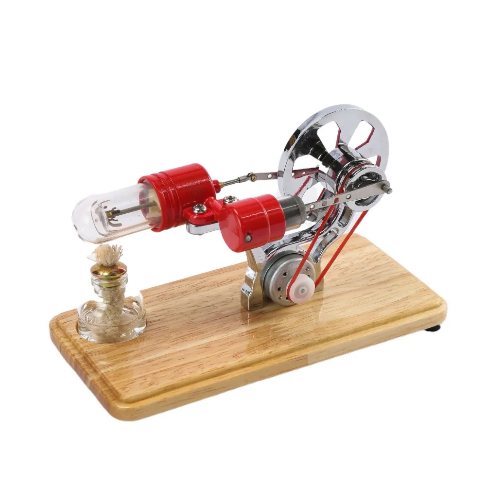 

Красочная светодиодная модель двигателя Стирлинга из цинкового сплава, обучающий набор, научный эксперимент, сделай сам, научная модель двигателя с горячим воздухом