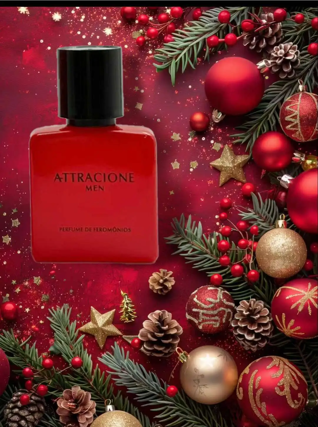 Parfum Pria Attracione (25ml/0.85oz), aroma unik dan faktor feromon, untuk kencan harian dan pertemuan sosial