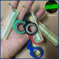 1PC 2025 Hot Sale Karambit Spinner Finger Swivel Claw Knife Keychain High Quality Metal Grain Texture Fidget Spinner Metal Keych