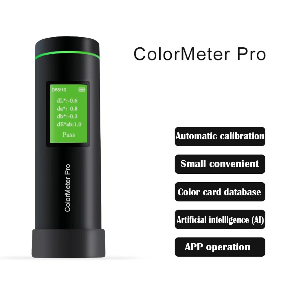 Portable Colorimeter, Measuring Color Difference of Paint Plastic Textile And Packaging,Automatic Calibration,29 Parameters