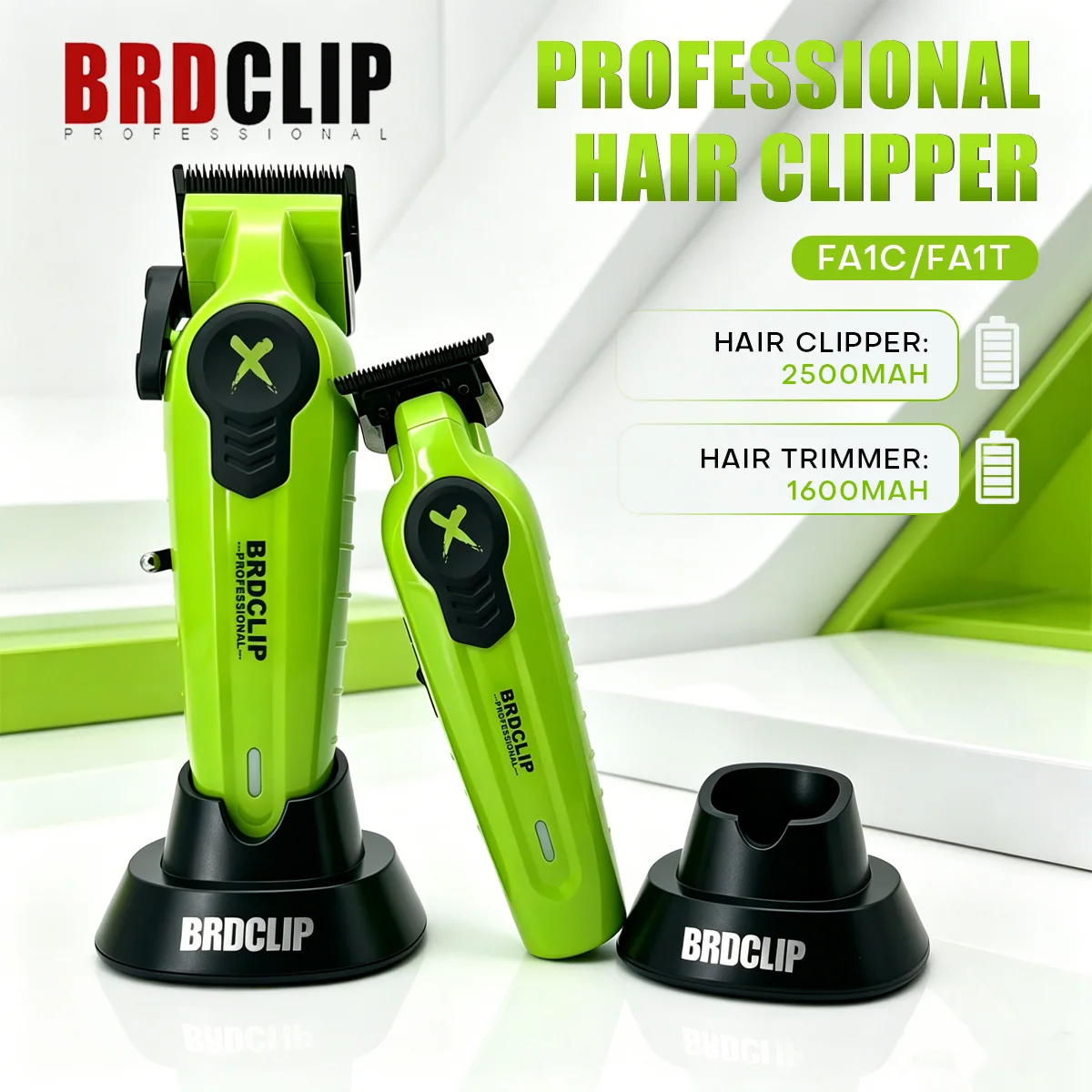 BRDCLIP Hair Trimmer Professional Barber Clippers Adjustable Hair Cutting Machine Charging Base Hair Trimmer for Men BRD-FA1C
