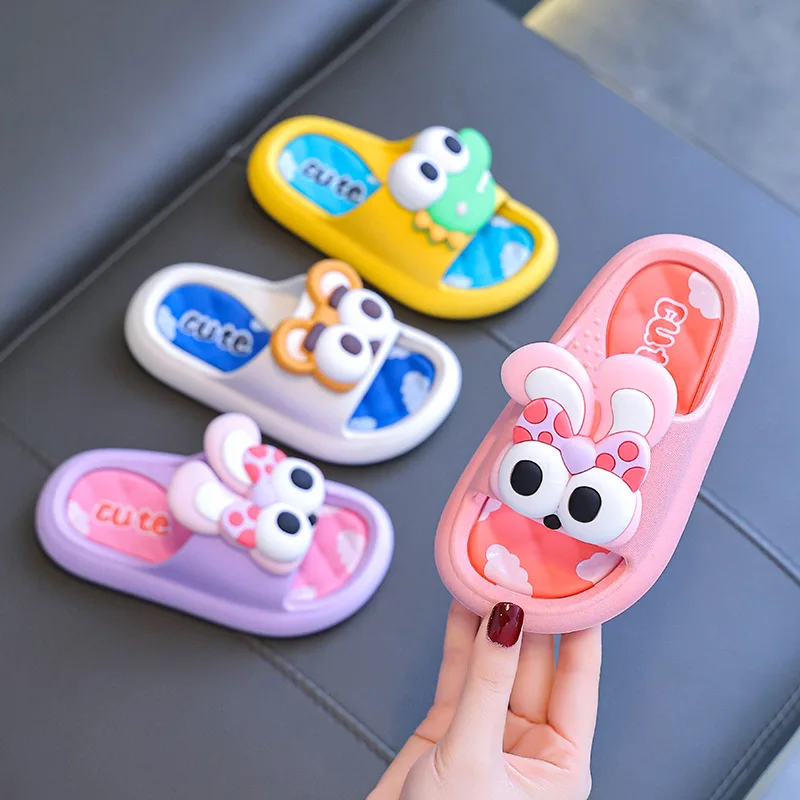 Summer children\'s slippers boys shoes non-slip soft bottom indoor bath family slippers kids shoes for girl