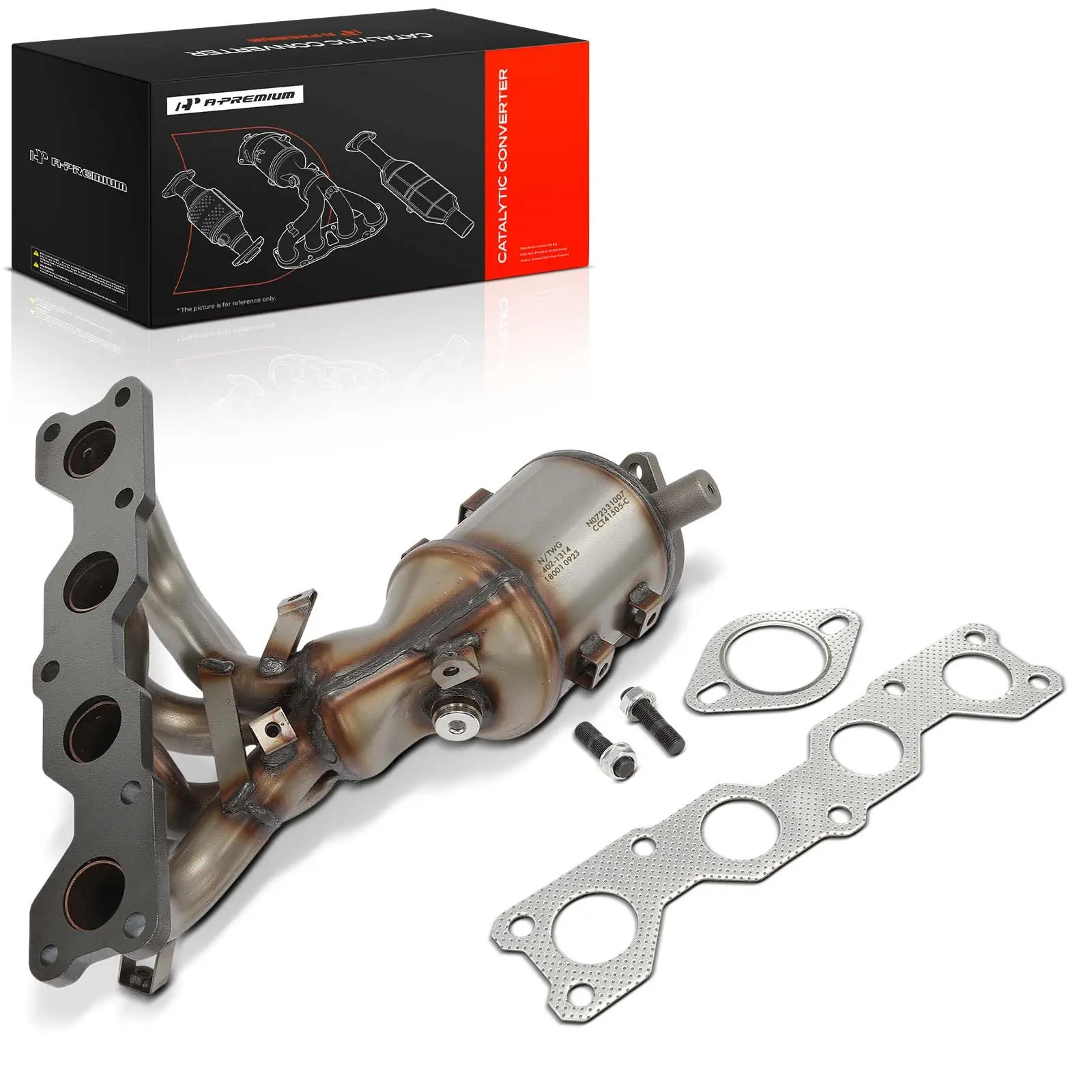 A-Premium Front Catalytic Converter w/ Integrated Exhaust Manifold for Hyundai Sonata 2006-2008 Kia Optima 2006-2008 Rondo