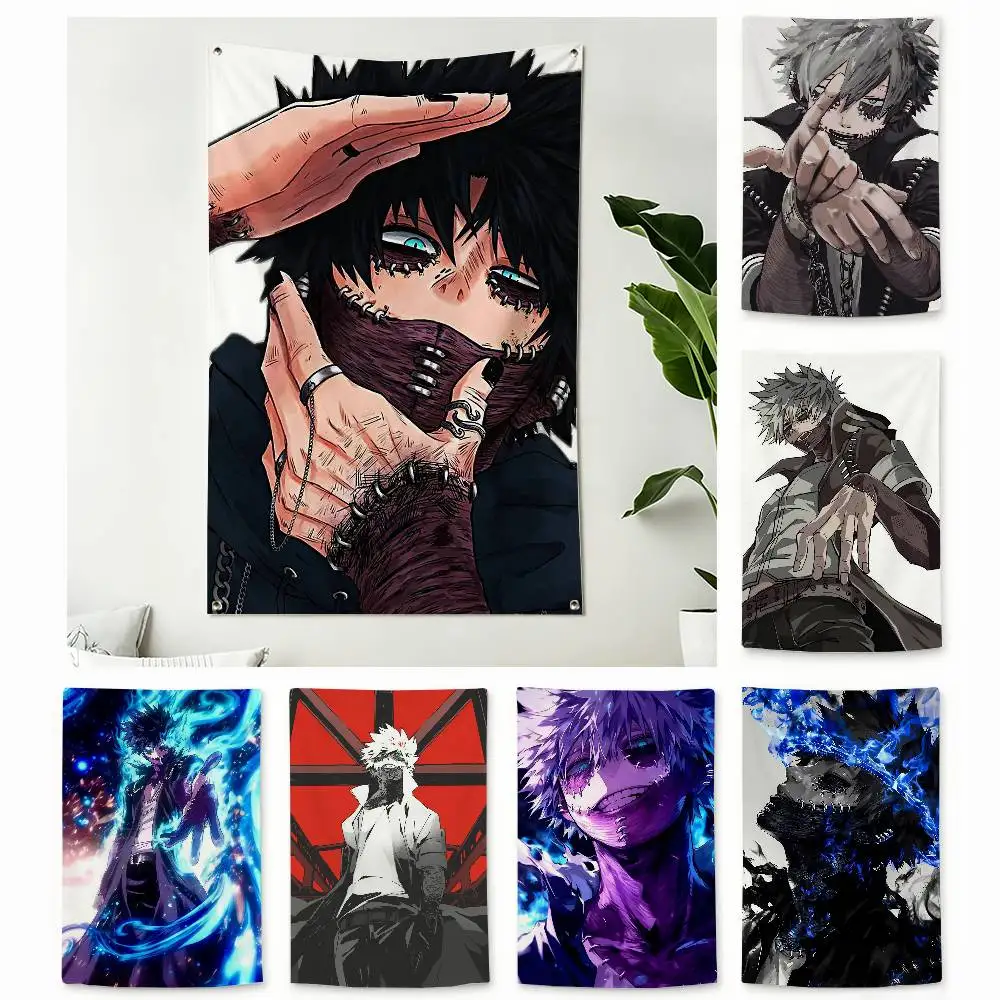 D-Dabi My Hero Academia Home Decor Wall Hanging Vertical Flags Indoor Outdoor